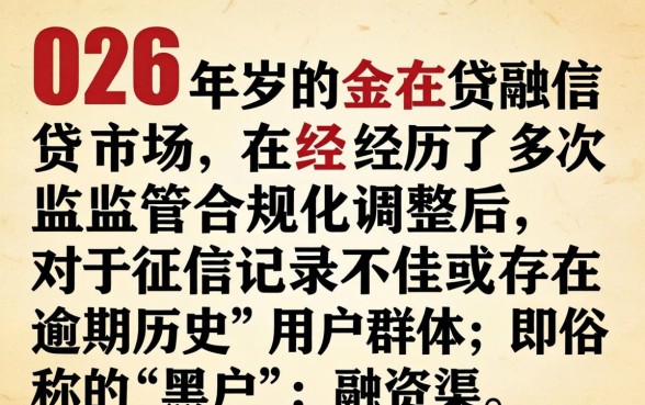 黑户逾期口子可以贷的口子