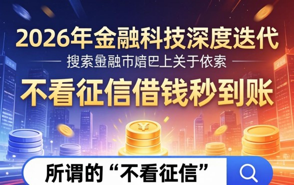 不看征信借钱秒到账的软件是真的吗