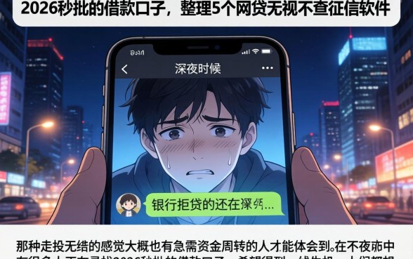 2026秒批的借款口子,整理5个网贷无视不查征信软件