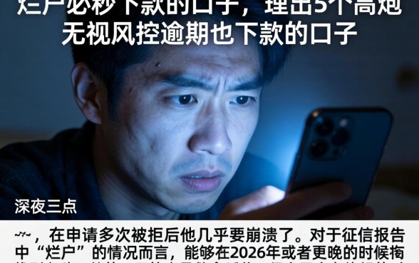 烂户必秒下款的口子，理出5个高炮无视风控逾期也下款的口子