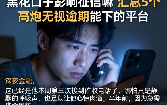 黑花口子影响征信嘛，汇总5个高炮无视逾期能下的平台