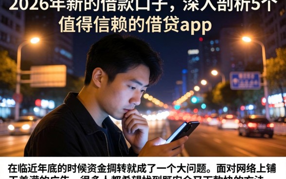 2026年新的借款口子，深入剖析5个值得信赖的借贷app