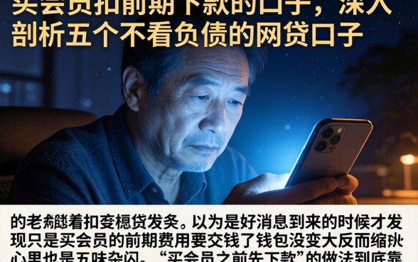 买会员扣前期下款的口子，深入剖析五个不看负债的网贷口子