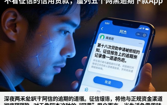 不看征信的信用贷款，胪列五个网黑逾期下款app