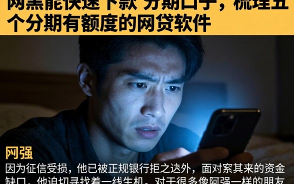 网黑能快速下款的分期口子,梳理五个分期有额度的网贷软件