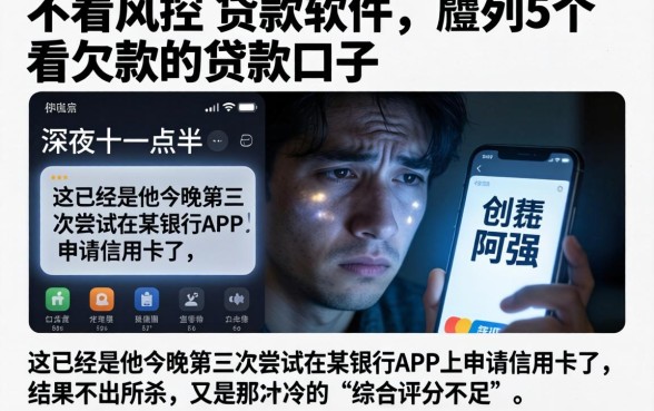 不看风控的贷款软件，胪列5个不看欠款的贷款口子