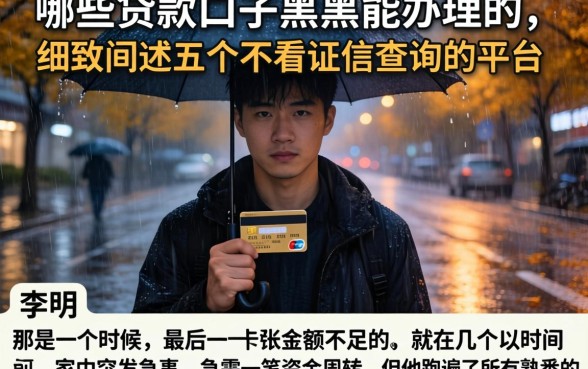 哪些贷款口子黑户能办理的，细致阐述五个不看征信查询的平台