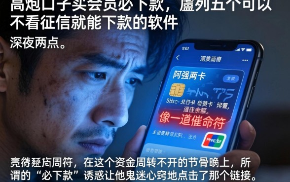 高炮口子买会员必下款，胪列五个可以不看征信就能下款的软件