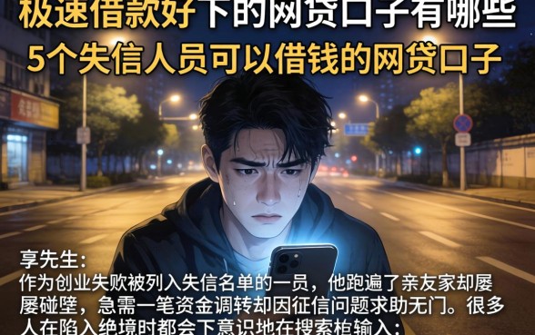极速借款好下的网贷口子有哪些，详尽说明5个失信人员可以借钱的网贷口子