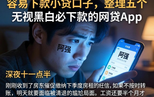 容易下款小贷口子，整理五个无视黑白必下款的网贷app