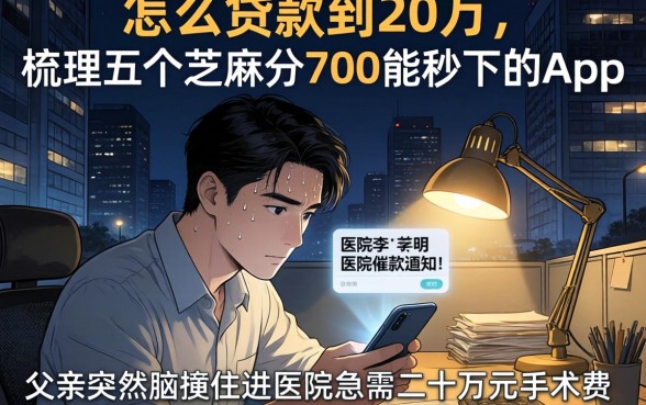 怎么贷款到20万，梳理五个芝麻分700能秒下的app