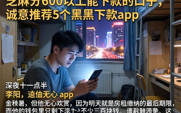 芝麻分600以上能下款的口子，诚意推荐5个黑户下款app