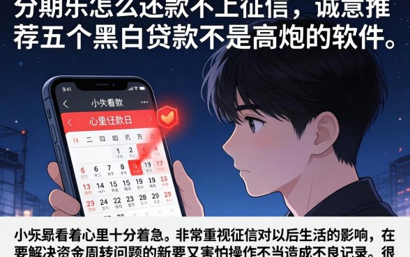分期乐怎么还款不上征信，诚意推荐五个黑白贷款不是高炮的软件