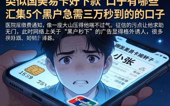 类似国美易卡好下款的口子有哪些，汇整5个黑户急需三万秒到的的口子