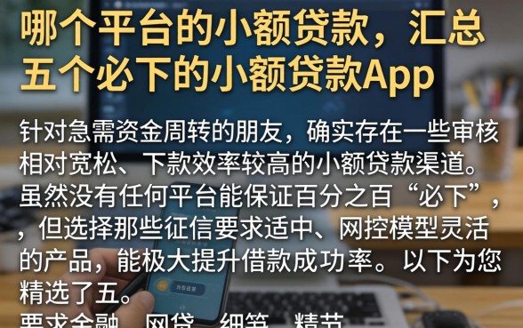 哪个平台的小额贷款，汇总五个必下的小额贷款app