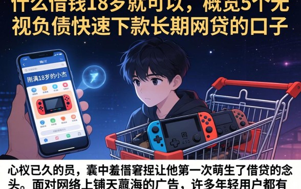 什么借钱18岁就可以，概览5个无视负债快速下款长期网贷的口子