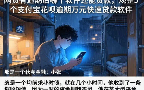 网贷有逾期后哪个软件还能贷款，规整5个支付宝花呗逾期万元快速贷款软件
