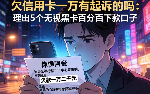 欠信用卡一万有起诉的吗，理出5个无视黑户百分百下款口子