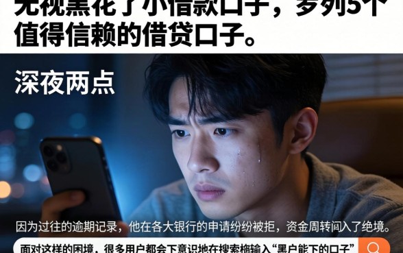 无视黑花了小借款口子，罗列5个值得信赖的借贷口子