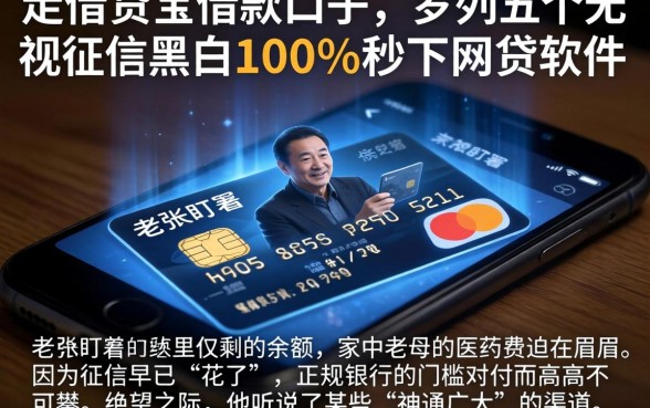 走借贷宝的借款口子，罗列五个无视征信黑白100%秒下网贷软件