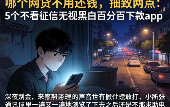 哪个网贷不用还钱，细致阐述5个不看征信无视黑白百分百下款app