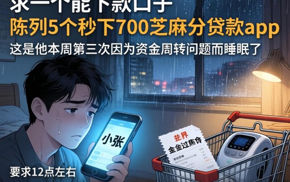 求一个能下款的口子，陈列5个秒下700芝麻分贷款app