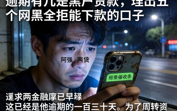 逾期有几是黑户贷款，理出五个网黑全拒能下款的口子