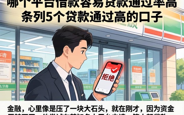 哪个平台借款容易贷款通过率高,条列5个贷款通过高的口子
