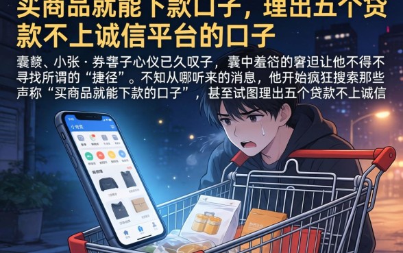 买商品就能下款的口子，理出五个贷款不上诚信平台的口子