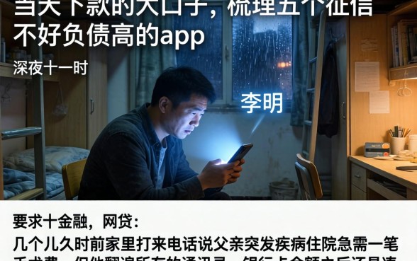 当天下款的大口子，梳理五个征信不好负债高的app