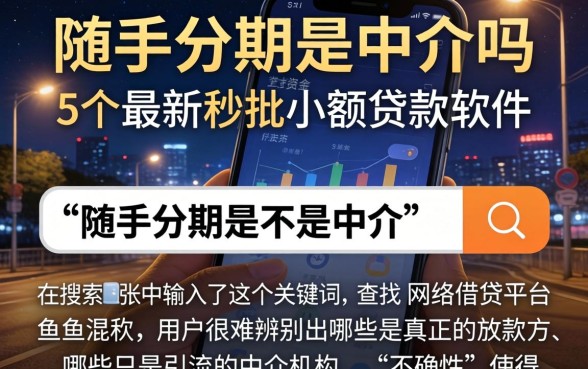 随手分期是中介吗，详尽说明5个最新秒批小额贷款软件