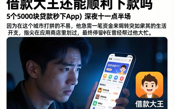 借款大王还能顺利下款吗，细致阐述5个5000块贷款秒下app