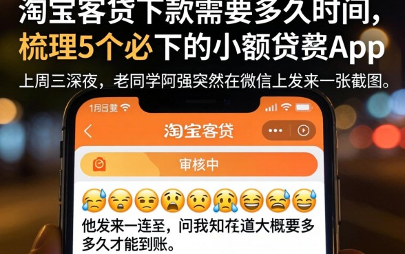 淘宝客贷下款需要多久时间，梳理5个必下的小额贷款app