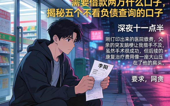 需要借款两万什么口子,揭秘五个不看负债查询的口子