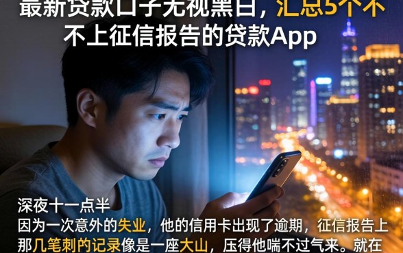 最新贷款口子无视黑白，汇总5个不上征信报告的贷款app