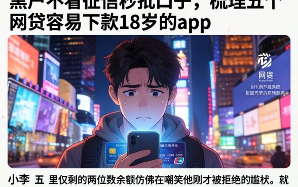 黑户不看征信秒批口子,梳理五个网贷容易下款18岁的app