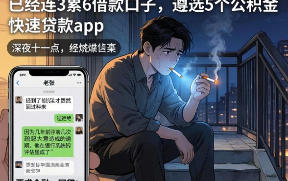 已经连3累6借款口子，遴选5个公积金快速贷款app