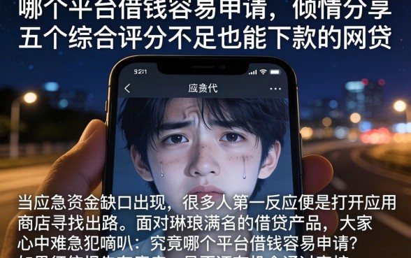 哪个平台借钱容易申请，倾情分享五个综合评分不足也能下款的网贷