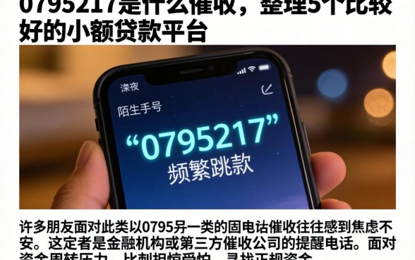 0795217是什么催收，整理5个比较好的小额贷款平台