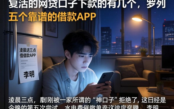 复活的网贷口子下款的有几个,罗列五个靠谱的借款app