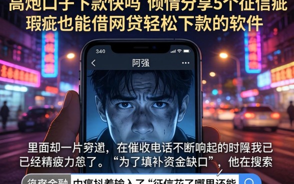 高炮口子下款快吗，倾情分享5个征信瑕疵也能借网贷轻松下款的软件