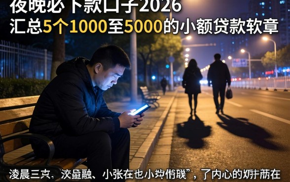 夜间必下款的口子2026,汇总5个1000至5000的小额贷款软件