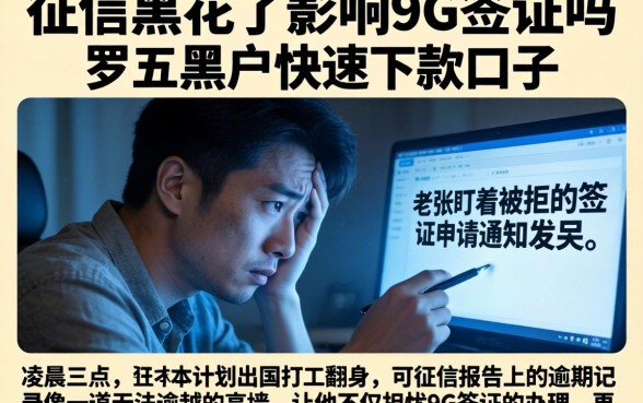 征信黑花了影响9G签证吗，罗列五个黑户快速下款的口子