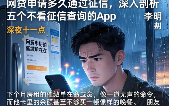网贷申请多久通过征信,深入剖析五个不看征信查询的app
