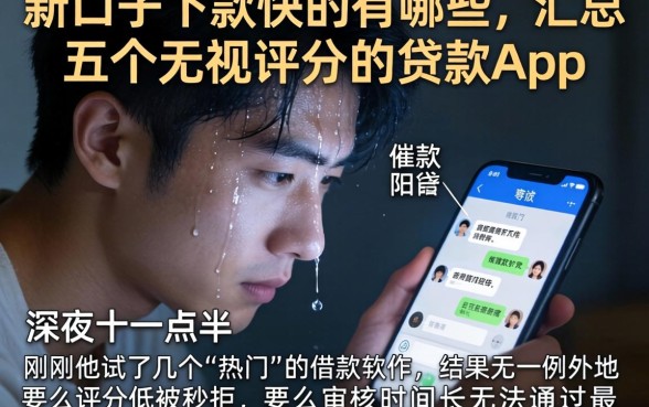 新口子下款快的的有哪些，汇总五个无视评分的贷款app