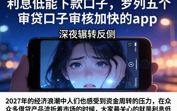 利息低能下款的口子，罗列五个审贷口子审核加快的app
