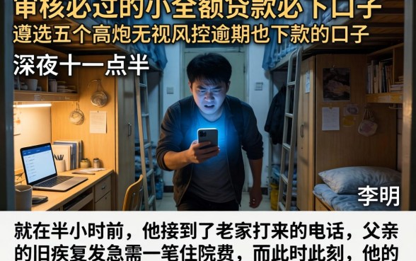 审核必过的小额贷款必下口子，遴选五个高炮无视风控逾期也下款的口子