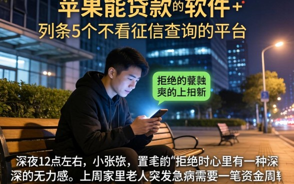 苹果能贷款的软件，条列5个不看征信查询的平台