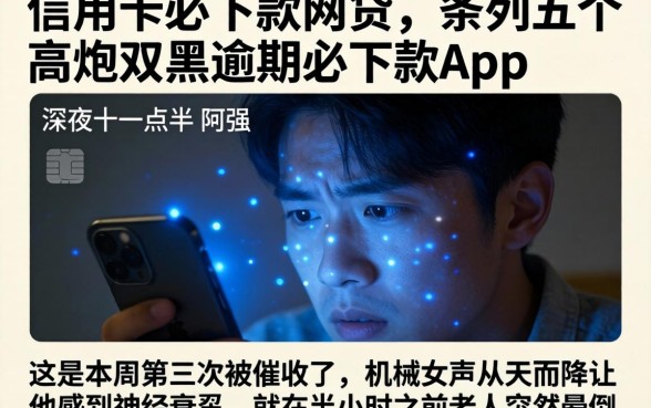 信用卡必下款网贷，条列五个高炮双黑逾期必下款app