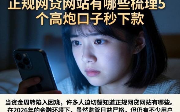 正规网贷网站有哪些，梳理5个高炮口子秒下款